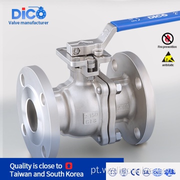 ANSI CF8m com válvula de esfera de flange 2PC ISO5211